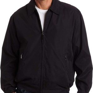 "NEW* XXL London Fog Men's Auburn Zip-Front Golf Jacket - Black